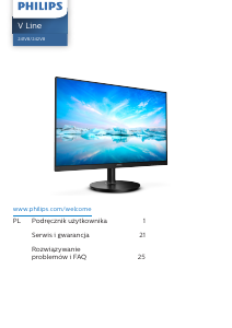 Instrukcja Philips 242V8LA V Line Monitor LED