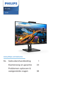 Handleiding Philips 243B1JH B Line LED monitor