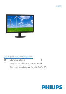 Manuale Philips 243S5LHMB Monitor LED
