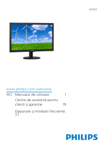 Manual Philips 243S5LHMB Monitor LED