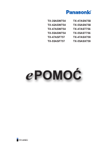 Priručnik Panasonic TX-55ASW754 LCD televizor