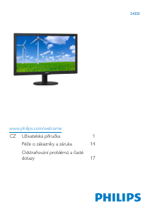 Manuál Philips 243S5LSB5 LED monitor