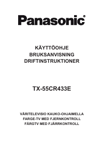 Käyttöohje Panasonic TX-55CR433E Nestekidetelevisio