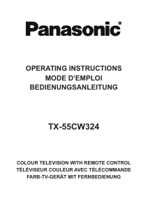Bedienungsanleitung Panasonic TX-55CW324 LCD fernseher