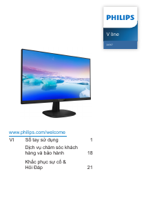 Hướng dẫn sử dụng Philips 243V7QDSB Màn hình LED