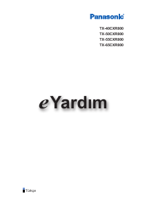 Kullanım kılavuzu Panasonic TX-55CXR800 LCD televizyon