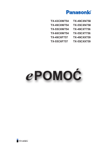 Priručnik Panasonic TX-55CXT756 LCD televizor