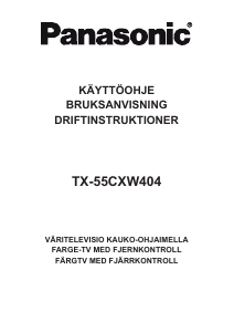 Bruksanvisning Panasonic TX-55CXW404 LCD TV