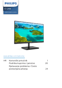 Priručnik Philips 245E1S LED zaslon