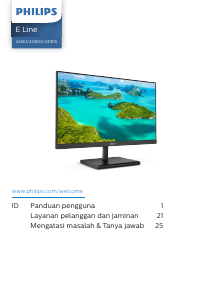 Panduan Philips 245E1S Monitor LED
