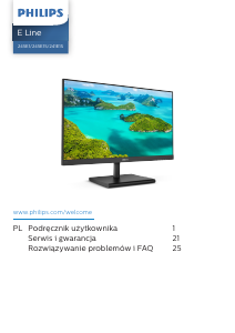 Instrukcja Philips 245E1S Monitor LED