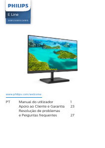 Manual Philips 245E1S Monitor LED