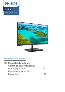 Manual Philips 245E1S Monitor LED