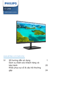 Hướng dẫn sử dụng Philips 245E1S Màn hình LED