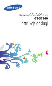Instrukcja Samsung GT-S7560 Galaxy Trend Telefon komórkowy