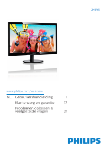 Handleiding Philips 246V5LHAB LED monitor