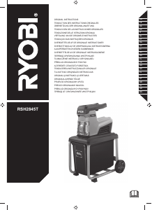 Vadovas Ryobi RSH2845T Sodo smulkintuvas