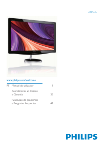 Manual Philips 248C3LHSB Monitor LED