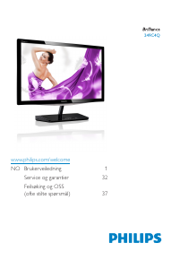 Bruksanvisning Philips 249C4QHSB LED-skjerm