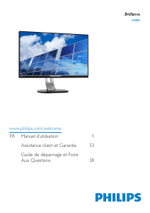 Mode d’emploi Philips 258B6QJEB Moniteur LED