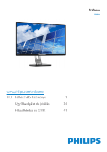 Használati útmutató Philips 258B6QJEB LED-es monitor