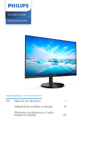 Návod Philips 271V8L V Line LED monitor