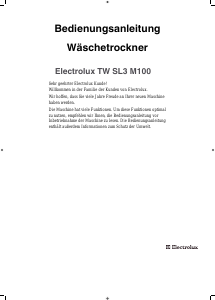 Bedienungsanleitung Electrolux TWSL3M101 Trockner