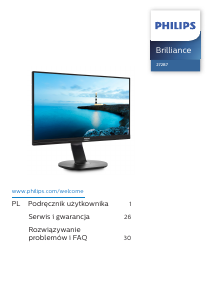 Instrukcja Philips 272B7QPTKEB Monitor LED
