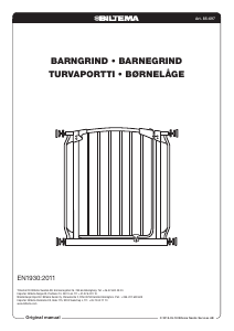 Bruksanvisning Biltema 85-697 Babygrind