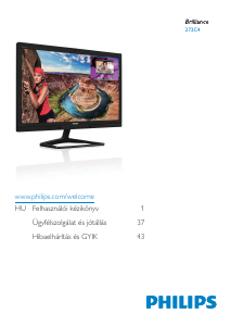 Használati útmutató Philips 272C4QPJKAB LED-es monitor