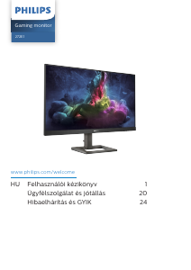 Használati útmutató Philips 272E1GAEZ LED-es monitor