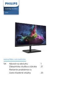 Návod Philips 272E1GAJ LED monitor