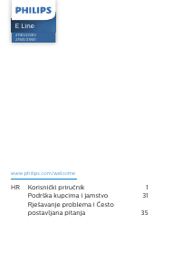 Priručnik Philips 272E1SA LED zaslon