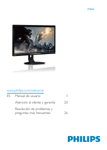 Manual de uso Philips 272G5DYEB Monitor de LED
