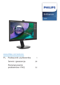 Instrukcja Philips 272P7VPTKEB Monitor LED