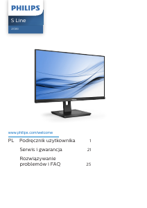 Instrukcja Philips 272S1AE S Line Monitor LED