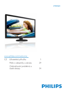 Manuál Philips 273E3QHSB LED monitor