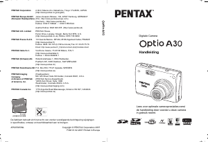Handleiding Pentax Optio A30 Digitale camera