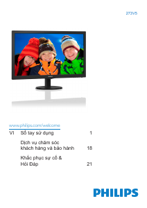 Hướng dẫn sử dụng Philips 273V5LHSB Màn hình LED