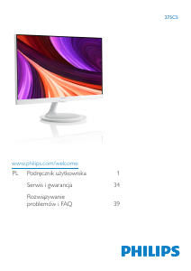 Instrukcja Philips 275C5QHAW Monitor LED