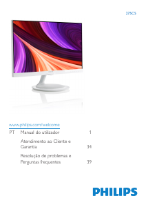 Manual Philips 275C5QHAW Monitor LED
