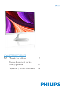 Manual Philips 275C5QHAW Monitor LED