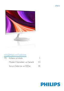 Kullanım kılavuzu Philips 275C5QHAW LED ekran
