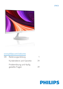Bedienungsanleitung Philips 275C5QHAW LED monitor