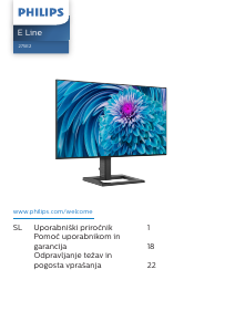 Priročnik Philips 275E2FAE E Line LED-zaslon