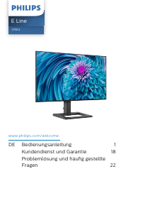 Bedienungsanleitung Philips 275E2FAE E Line LED monitor