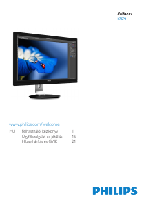 Használati útmutató Philips 275P4VYKEB LED-es monitor