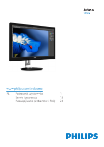 Instrukcja Philips 275P4VYKEB Monitor LED