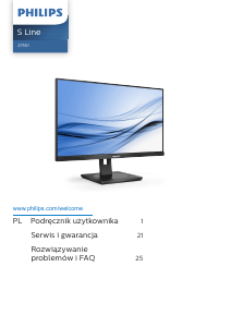 Instrukcja Philips 275S1AE S Line Monitor LED