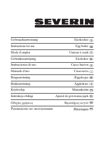 Manual de uso Severin EK 3060 Cocedor de huevos